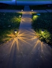 2 چراغ راهرو خورشیدی RGB چراغ LED شیشه ای در فضای باز ضد آب برای پیاده روی چمن حیاط