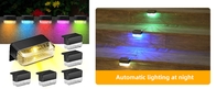 چراغ های حصار خورشیدی LED چند رنگ RGB منظره برای باغ راه پله در فضای باز
