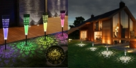 طراحی الگوی چراغ های منظره با انرژی خورشیدی چراغ دکور چند رنگ