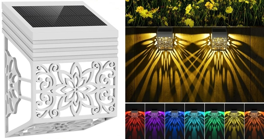 چراغ های منظره خورشیدی برای دیوار حصاری چراغ باغچه چراغ تزئینی LED