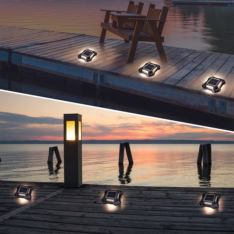 گام هشدار چراغ LED دریایی خورشیدی در فضای باز برای Driveway 123*123*23 میلی متر