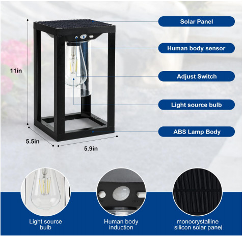 درب IP65 آبپاش باغ حصار LED چراغ بالا و پایین سنسور خورشیدی دیوار نور