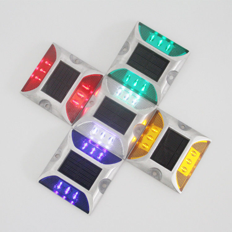 بازتاب دهنده ایمنی ترافیکی جاده ها گربه ها چشم های خورشیدی LED هشدار استود عرشه چراغ فلش