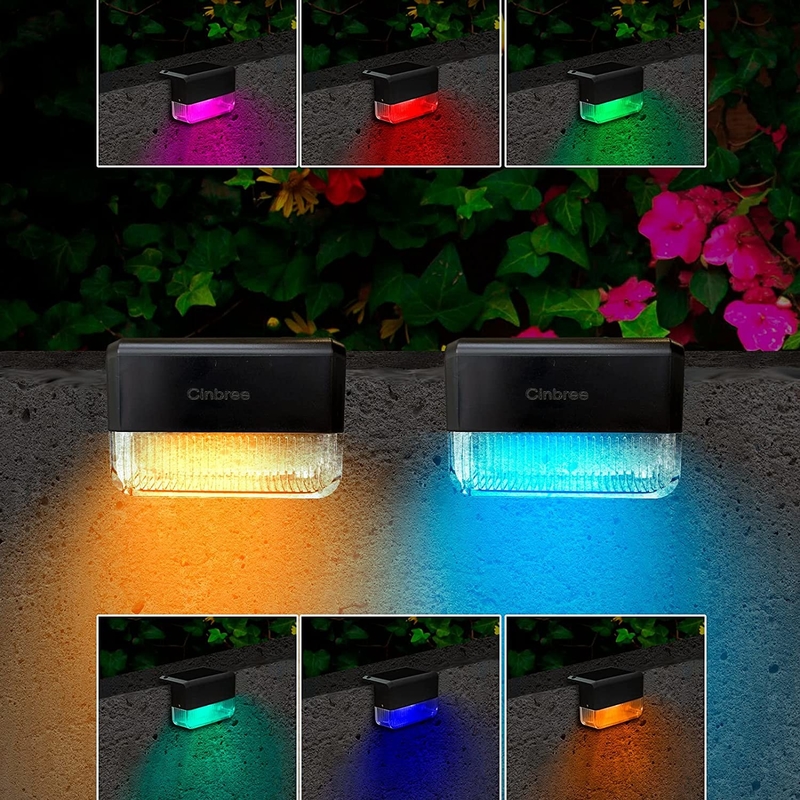 چراغ های خورشیدی LED در راهروی دروازه در فضای باز چراغ های خط هشدار برای پیاده رو باغ راهروی حیاط