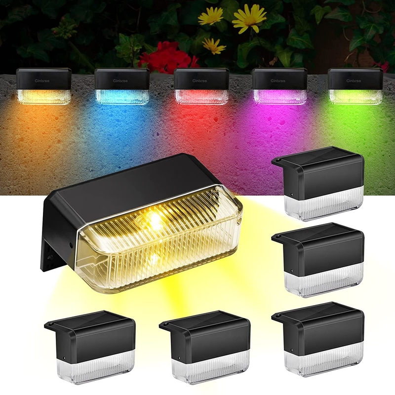 چراغ های خورشیدی LED در راهروی دروازه در فضای باز چراغ های خط هشدار برای پیاده رو باغ راهروی حیاط