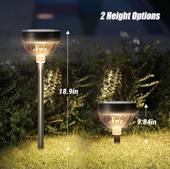 چراغ های باغ LED با انرژی خورشیدی با روش های فلش و محو مداوم پانل سیلیکون تک کریستالی