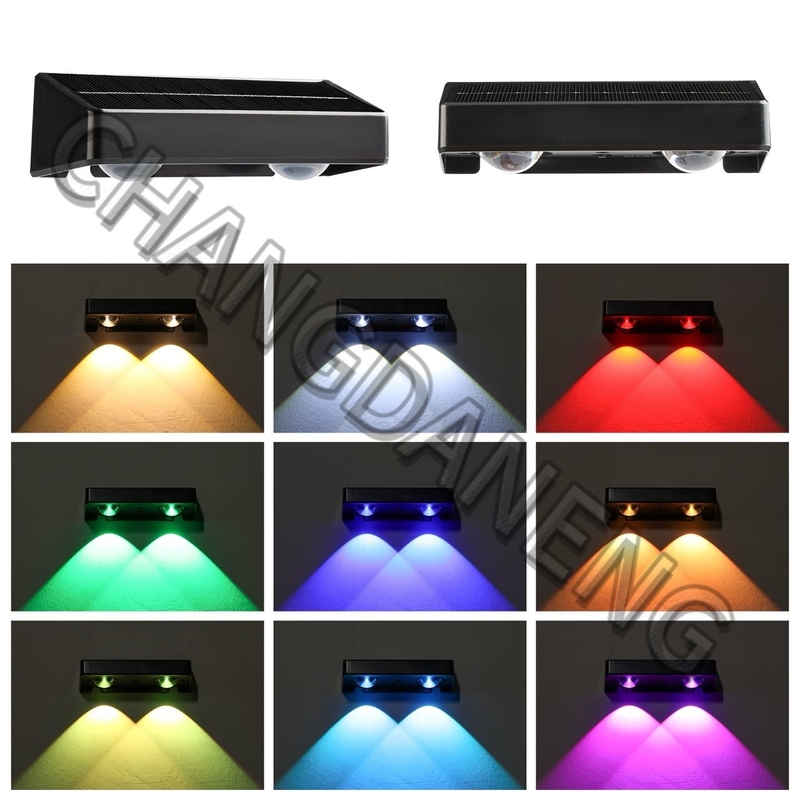 15 ساعت زمان کار IP65 ضد آب LEDهای RGB سفید گرم نور خورشیدی با باتری 3.7V/1200MAH لیتیوم ترنری