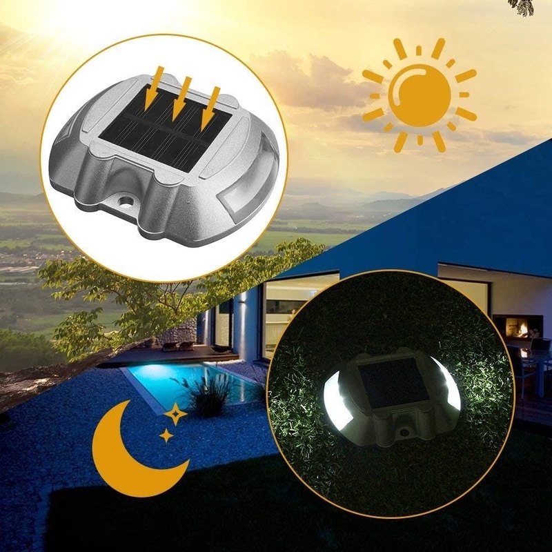چراغ خورشیدی آلومینیوم LED برای نصب آسان پیچ