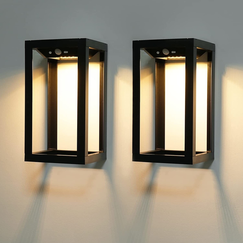 چراغ های LED آفتابی سیاه تزئینی IP65 ضد آب با پانل های سیلیکون تک کریستال