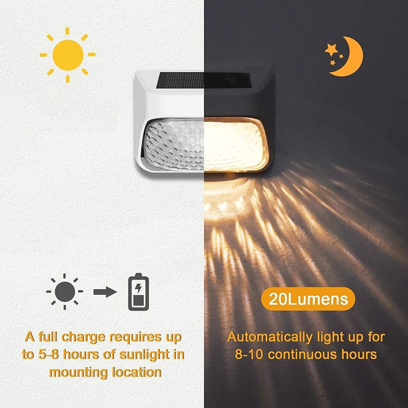 چراغ LED شمسی با IP65 سطح ضد آب 15 ساعت زمان کار ABS PMMA