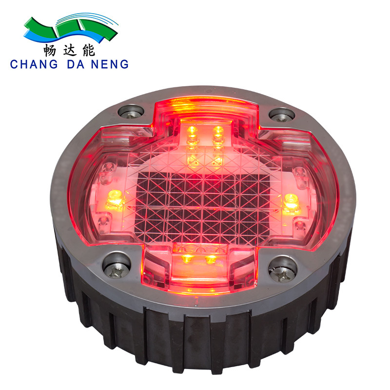 آلومینیوم LED Solar Road Stud Reflective Traffic Warning Marker Light For Pathway پروژه بزرگراه های جاده ای