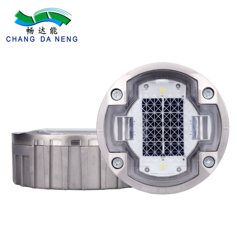 آلومینیوم LED Solar Road Stud Reflective Traffic Warning Marker Light For Pathway پروژه بزرگراه های جاده ای