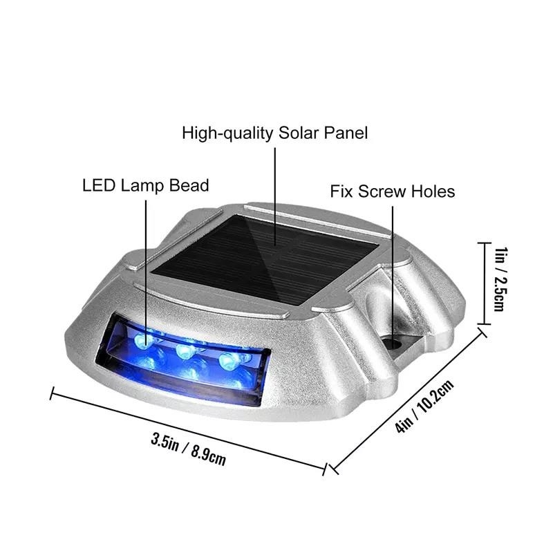نور خورشیدی بازتاب دهنده Cat's Eye Road Studs چراغ های تزئینی خورشیدی LED چراغ های خورشیدی راه