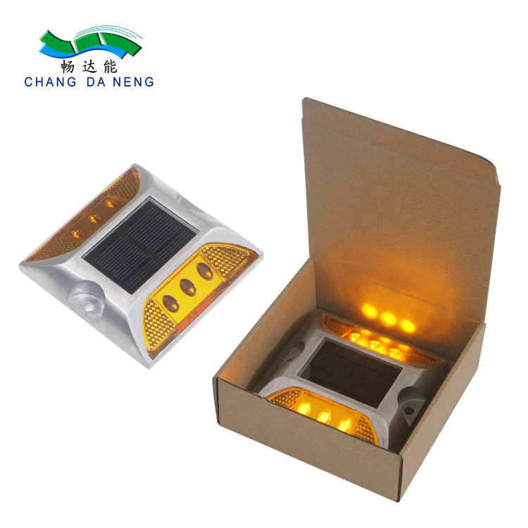 نور خورشیدی بازتاب دهنده Cat's Eye Road Studs چراغ های تزئینی خورشیدی LED چراغ های خورشیدی راه