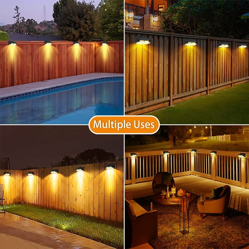 ABS بدن LED دیوار نور با روشنایی RGB سفید گرم IP65 ضد آب 4 پی سی LED