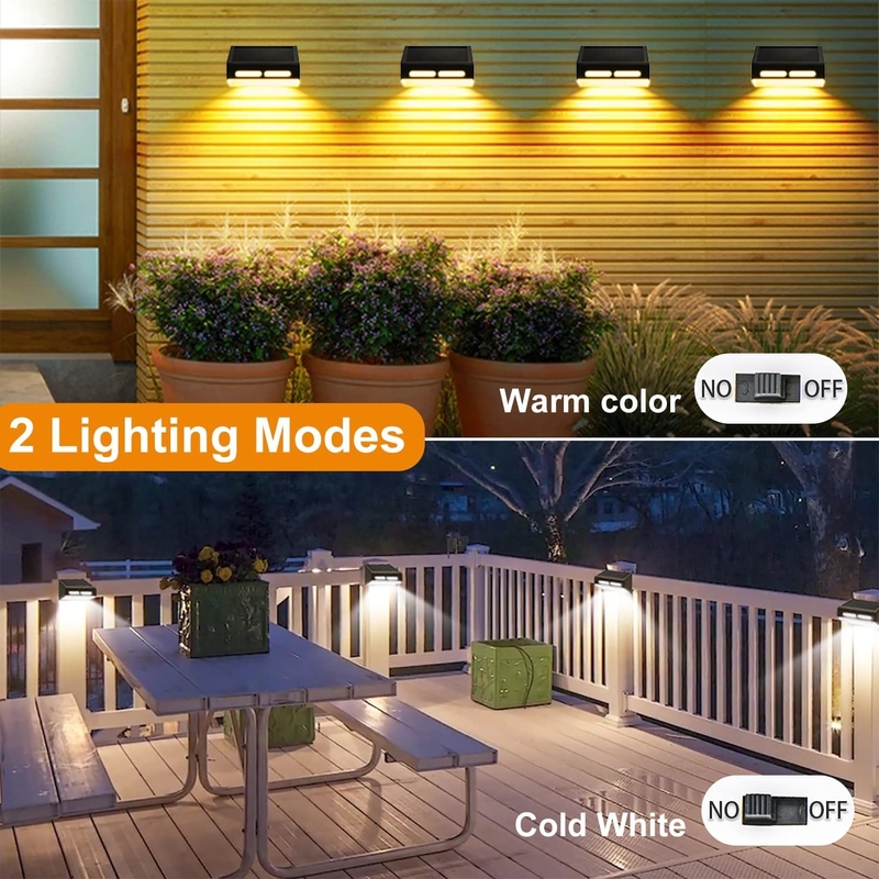ABS بدن LED دیوار نور با روشنایی RGB سفید گرم IP65 ضد آب 4 پی سی LED