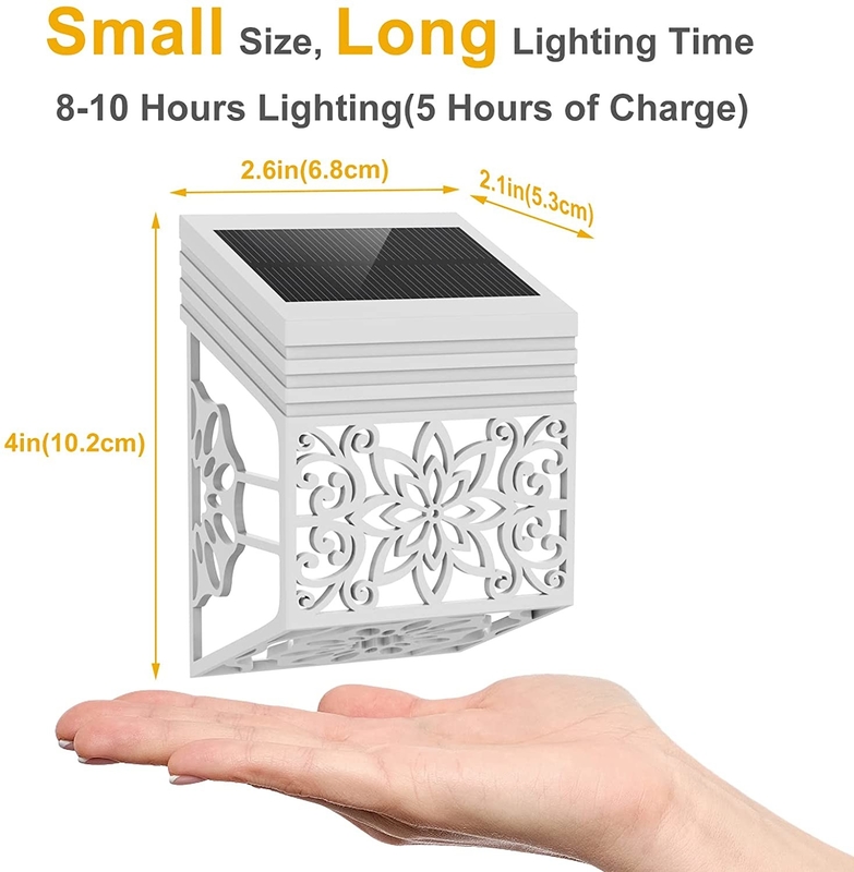 چراغ های باغ LED خورشیدی با پانل سیلیکون تک کریستال در رنگ سفید گرم / سرد / RGB