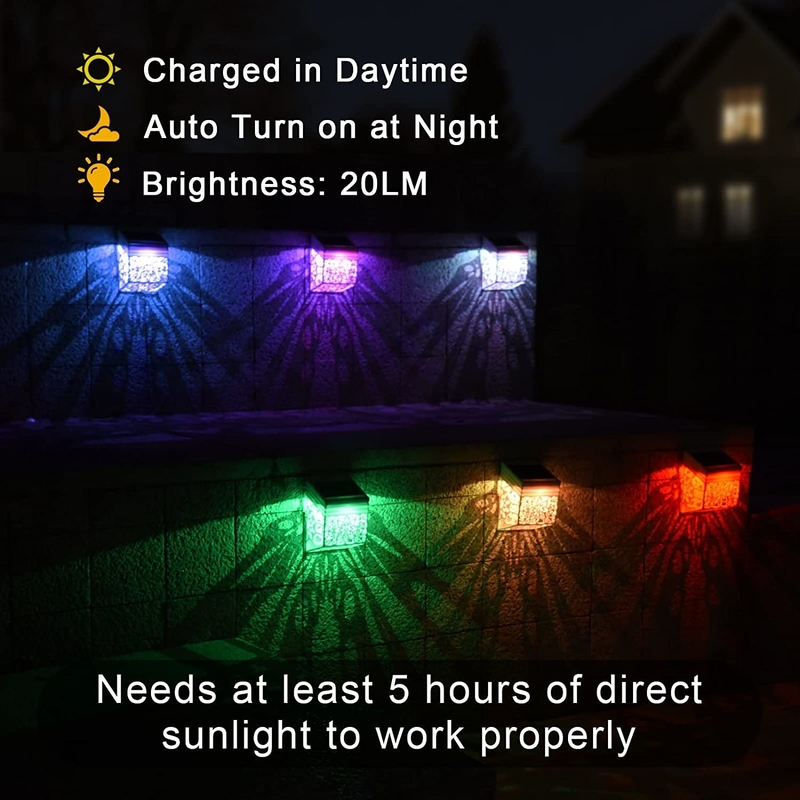چراغ های باغ LED خورشیدی با پانل سیلیکون تک کریستال در رنگ سفید گرم / سرد / RGB