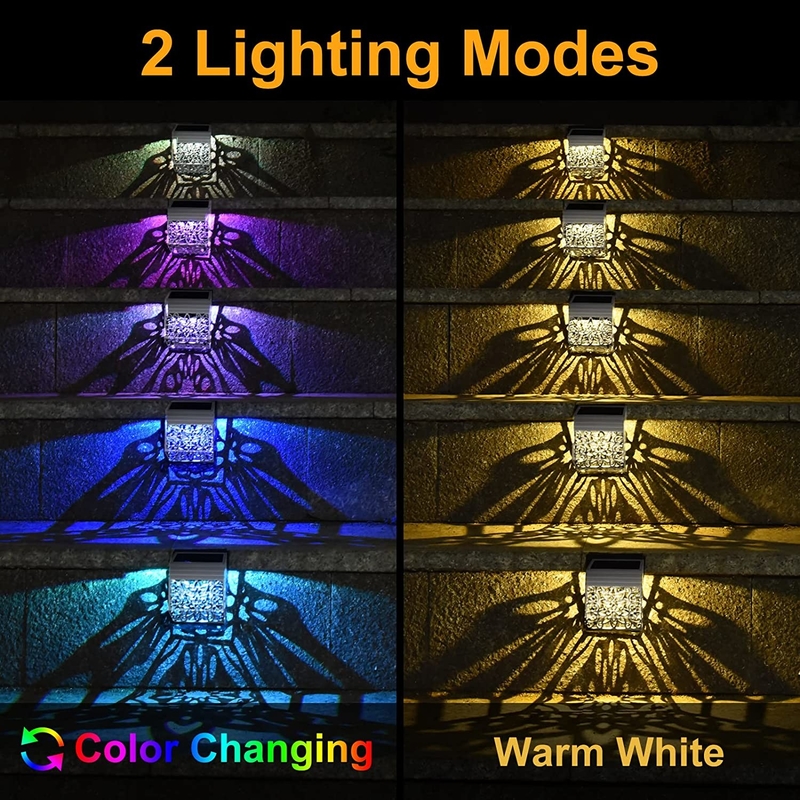 چراغ های باغ LED خورشیدی با پانل سیلیکون تک کریستال در رنگ سفید گرم / سرد / RGB