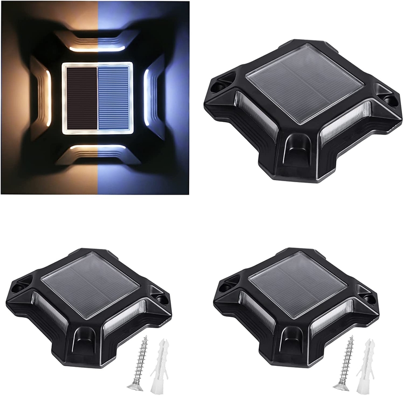 چراغ خورشیدی LED سفید و سرد که توسط باتری 1.2V/600MAH Ni-Mh تغذیه می شود