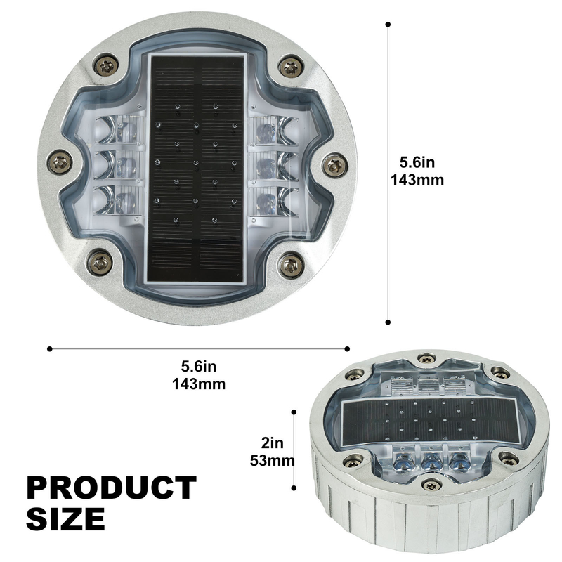 1150g Ultra Durable Aluminum Alloy LED رفلکتورهای جاده ای خورشیدی