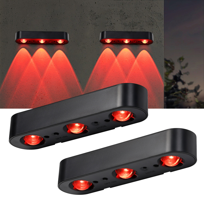 منبع نور LED در خارج از خانه نور دیواری خورشیدی برای باغ / پارک / حیاط / حصار / طراحی منظره