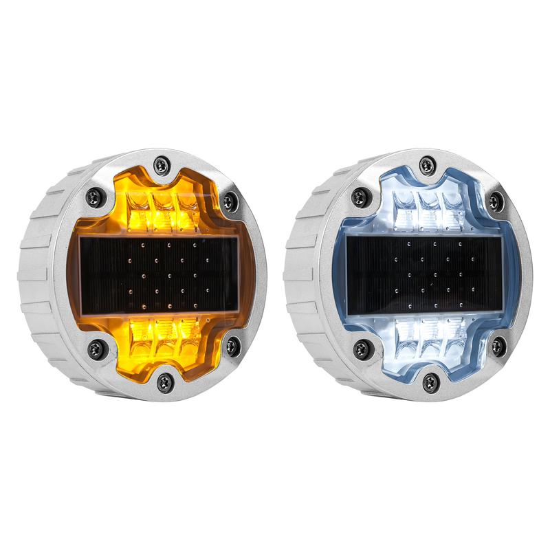 6 LED Beads نشانگرهای جاده ای خورشیدی طول عمر ≥50000h 143 * 53mm برای سرمایه گذاری بلند مدت