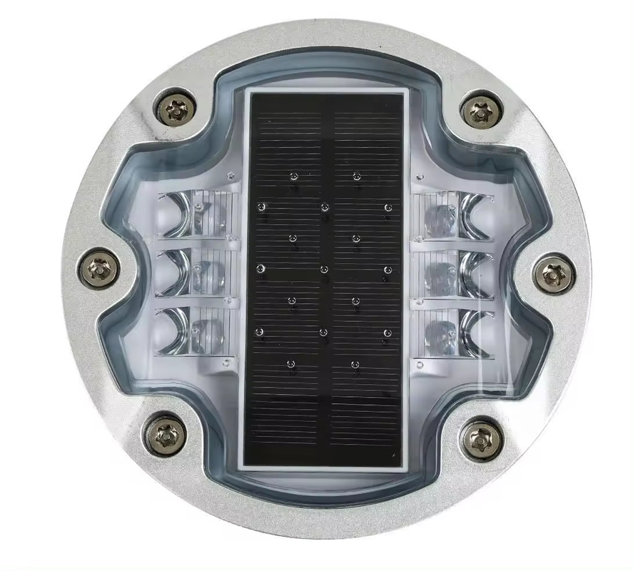 6 LED Beads نشانگرهای جاده ای خورشیدی طول عمر ≥50000h 143 * 53mm برای سرمایه گذاری بلند مدت