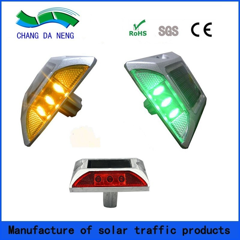 PBW آلومینیوم خورشیدی جاده استد LED خورشیدی راه بازتاب دهنده برای هشدار ایمنی