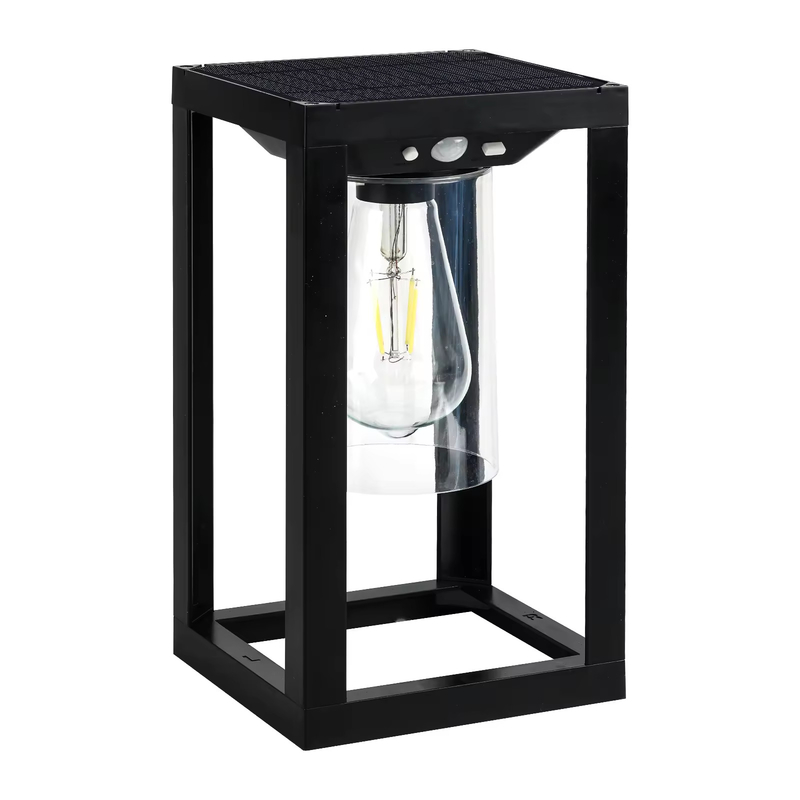 نور حرکت سنسور خورشیدی درب درب بیرونی نور IP65 Sconce دیوار لامپ فانوس برای درب ورودی حیاط تزئینی