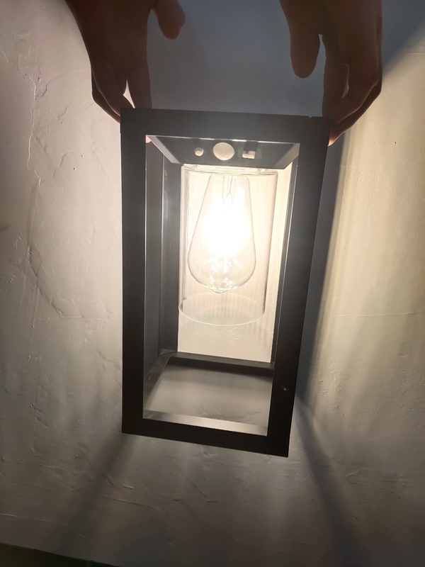 نور حرکت سنسور خورشیدی درب درب بیرونی نور IP65 Sconce دیوار لامپ فانوس برای درب ورودی حیاط تزئینی
