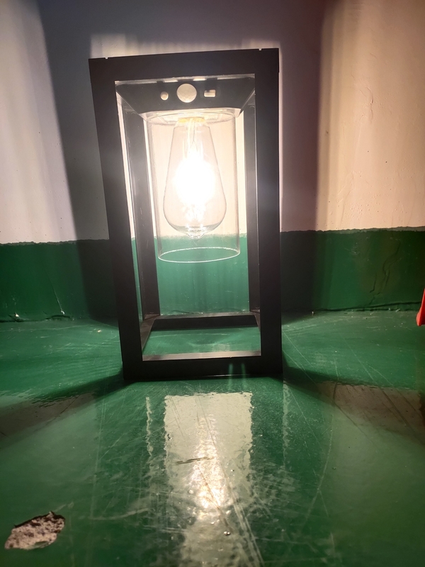 نور حرکت سنسور خورشیدی درب درب بیرونی نور IP65 Sconce دیوار لامپ فانوس برای درب ورودی حیاط تزئینی
