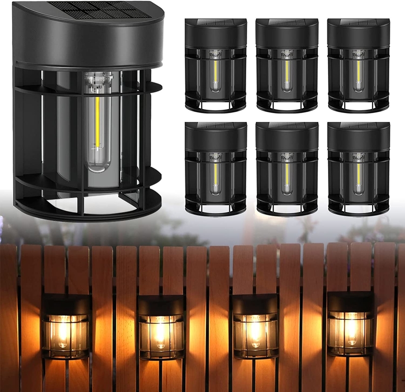 روشنایی دیواری خورشیدی سفید گرم تا RGB باتری لیتیوم ترنری با پوسته ضد آب IP65 PC