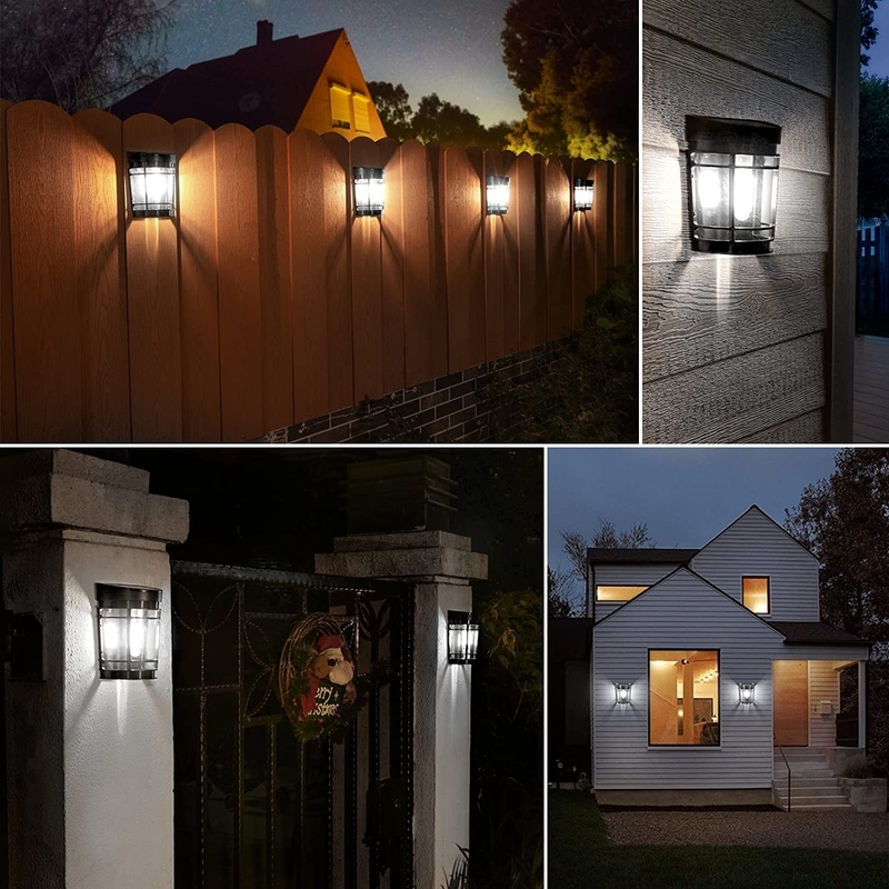 روشنایی دیواری خورشیدی سفید گرم تا RGB باتری لیتیوم ترنری با پوسته ضد آب IP65 PC
