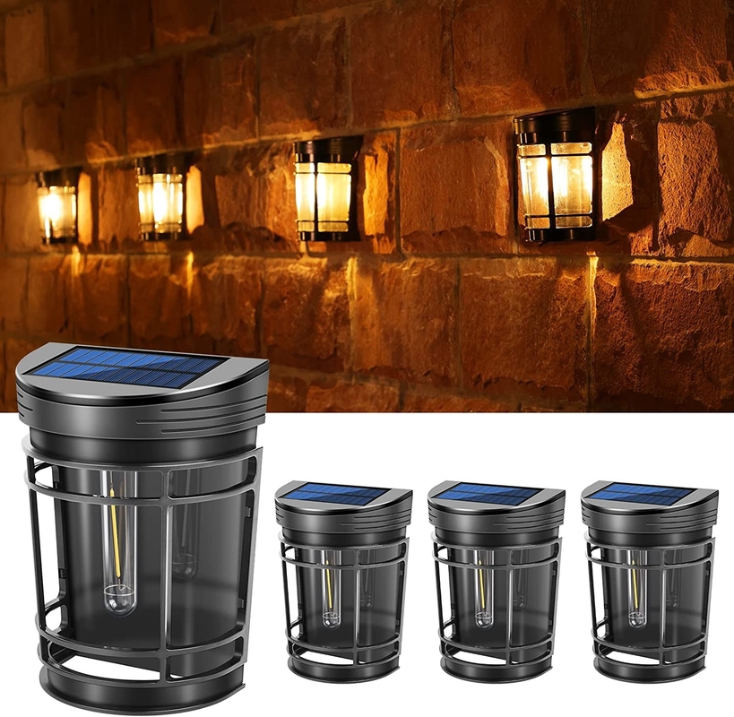 روشنایی دیواری خورشیدی سفید گرم تا RGB باتری لیتیوم ترنری با پوسته ضد آب IP65 PC