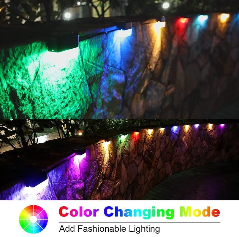 چراغ های RGB نور سد خورشیدی در خارج از خانه نور خورشیدی با رنگ روشنایی سفید گرم