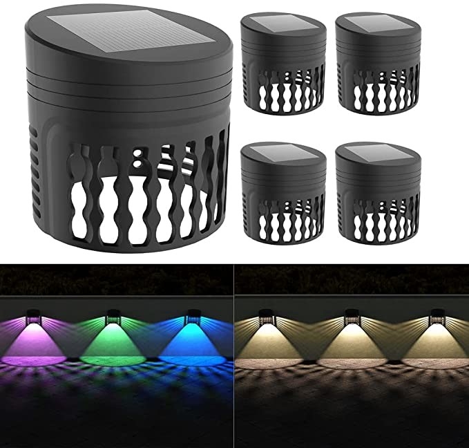 نور خورشیدی نور باغ خورشیدی پروژکتور RGB الگوی نور ضد آب تزئین باغ حیاط عقب حیاط جلو