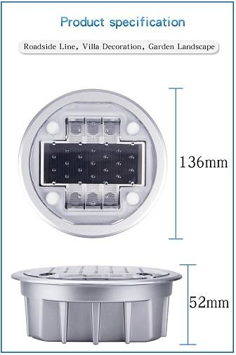 2V ولتاژ LED برق خورشیدی جاده ای IP68 برای محیط های دمایی و فشاری