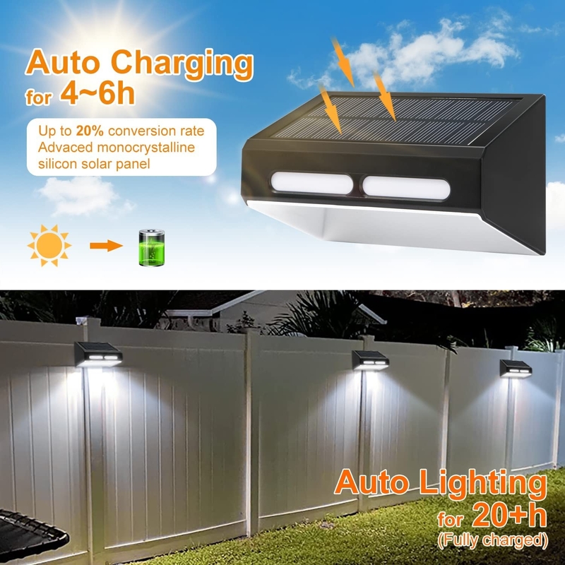 چراغ رادار خورشیدی RGB سفید گرم با 2V / 200MA زمان شارژ سیلیکون تک کریستال 4.5 ساعت