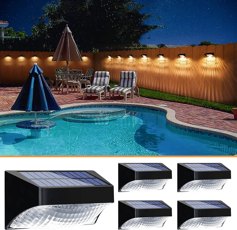 10LM چراغ های گرم سفید / سفید سرد / RGB LED چراغ های باغ خورشیدی با درجه ضد آب IP65