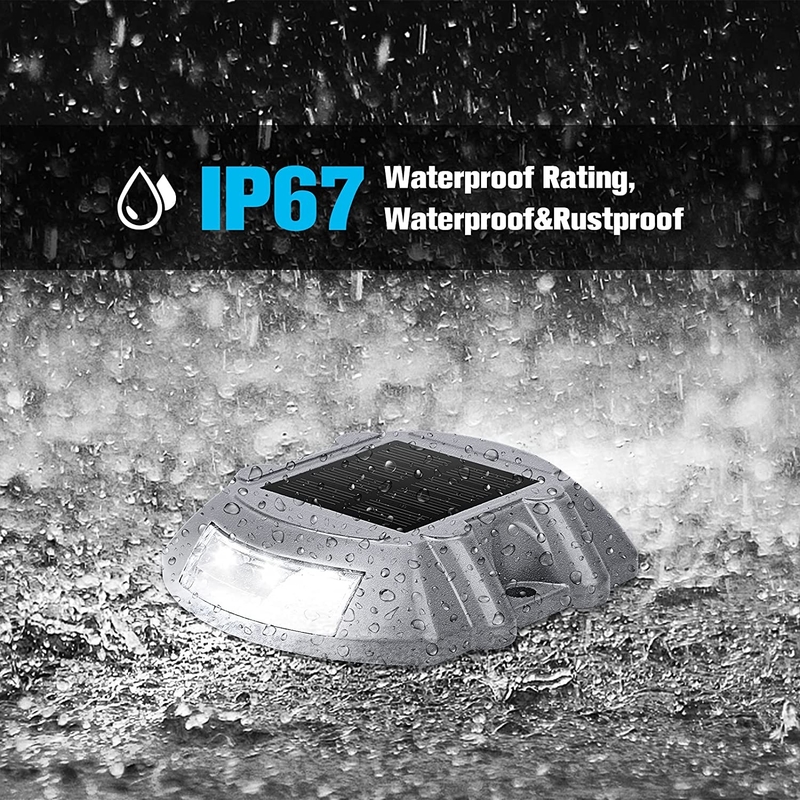 بازتاب دهنده های جاده ای خورشیدی با چسب یا پیچ نصب LED Qty 2PCS در هر طرف -20°C تا 70°C