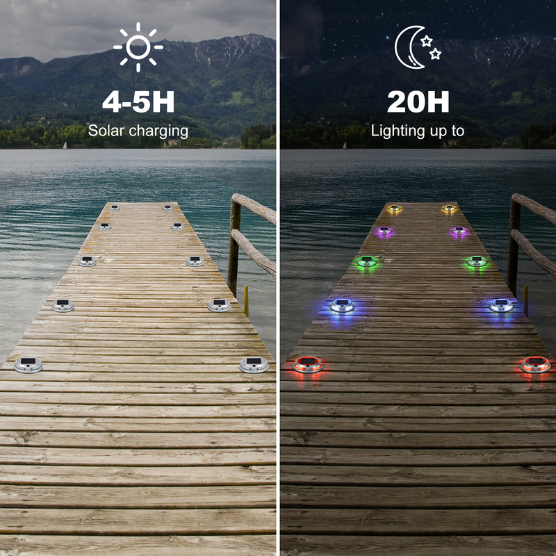 2V ضد آب نور دریچه خورشیدی نور خورشیدی LED با 20 لومن منبع نور LED