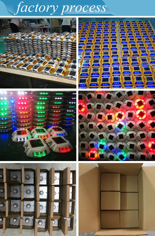 چراغ‌های گل میخ خورشیدی RGB دائماً روشن IP67 ضد آب با قدرت برای فضای باز