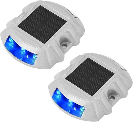 گل میخ های جاده خورشیدی آلومینیومی سکوریت شده نشانگر چشم گربه ای جاسازی شده گل میخ LED چشمک زن