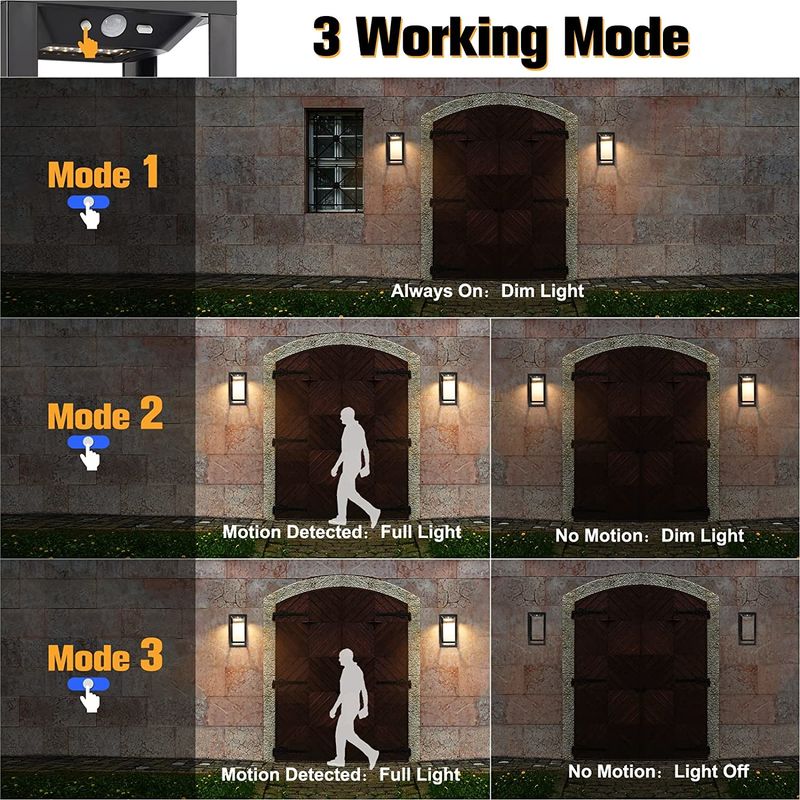 ۴۷۰ گرم چراغ های دکوراتیو خارجی سیاه خورشیدی با ۱۵ ساعت کار