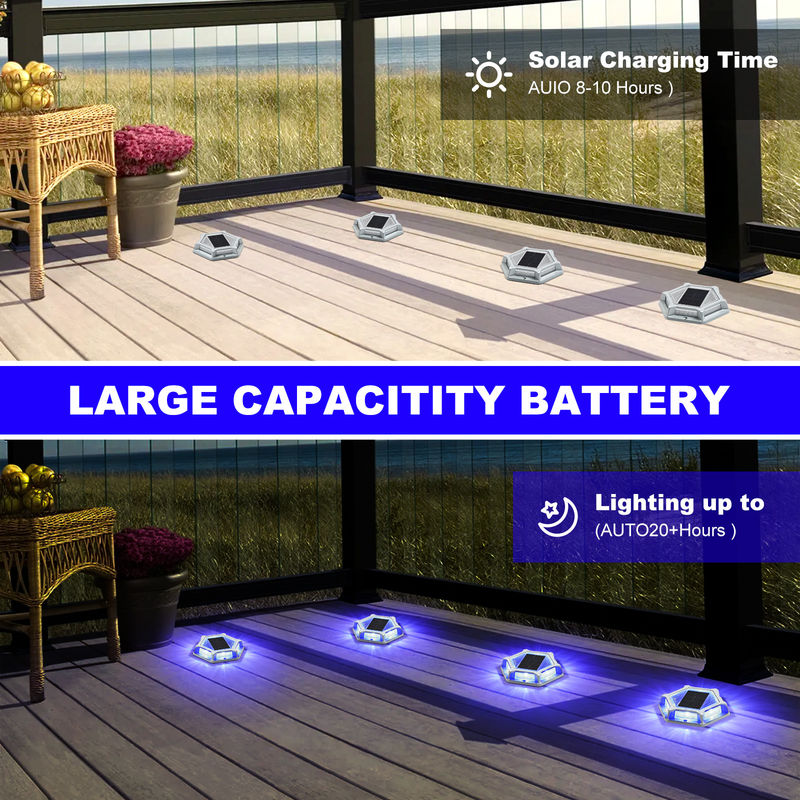 20 لومن آبی/سرد سفید نور سولر دوک بدن آلومینیومی IP68 سطح ضد آب 150g ولتاژ 2V