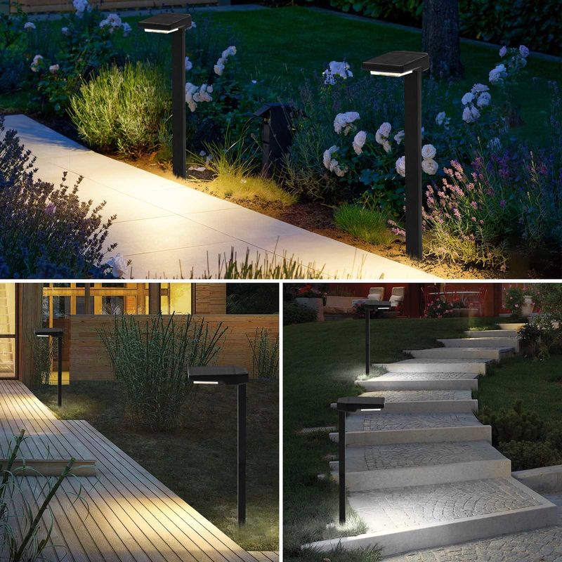 چراغ چراغ LED خورشیدی با روشن شدن و خاموش شدن خودکار برای 15 ساعت کار