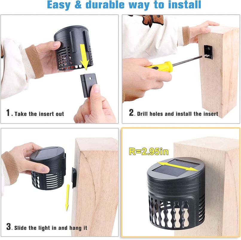 چراغ های باغ با انرژی خورشیدی با زمان کار 20 ساعت و روشنایی LED سفید گرم