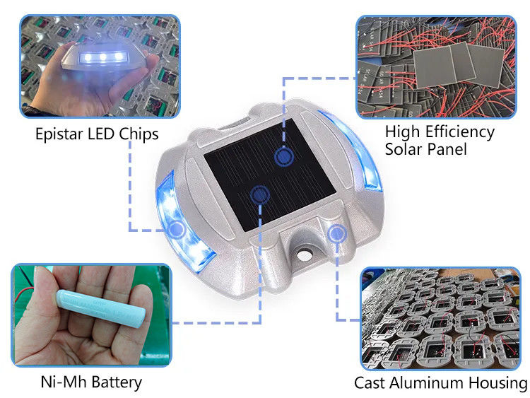 لامپ های راهنمای جاده ای خورشیدی با دید 800 متر و ظرفیت حمل 10+ تن