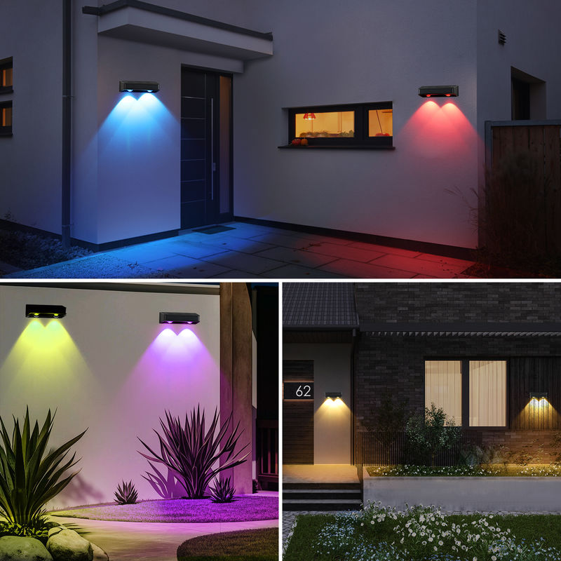 Solar LED Garden Light IP65 Waterproof 7 Color RGB Outdoor Lamp